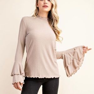 Khaki Bell Sleeve